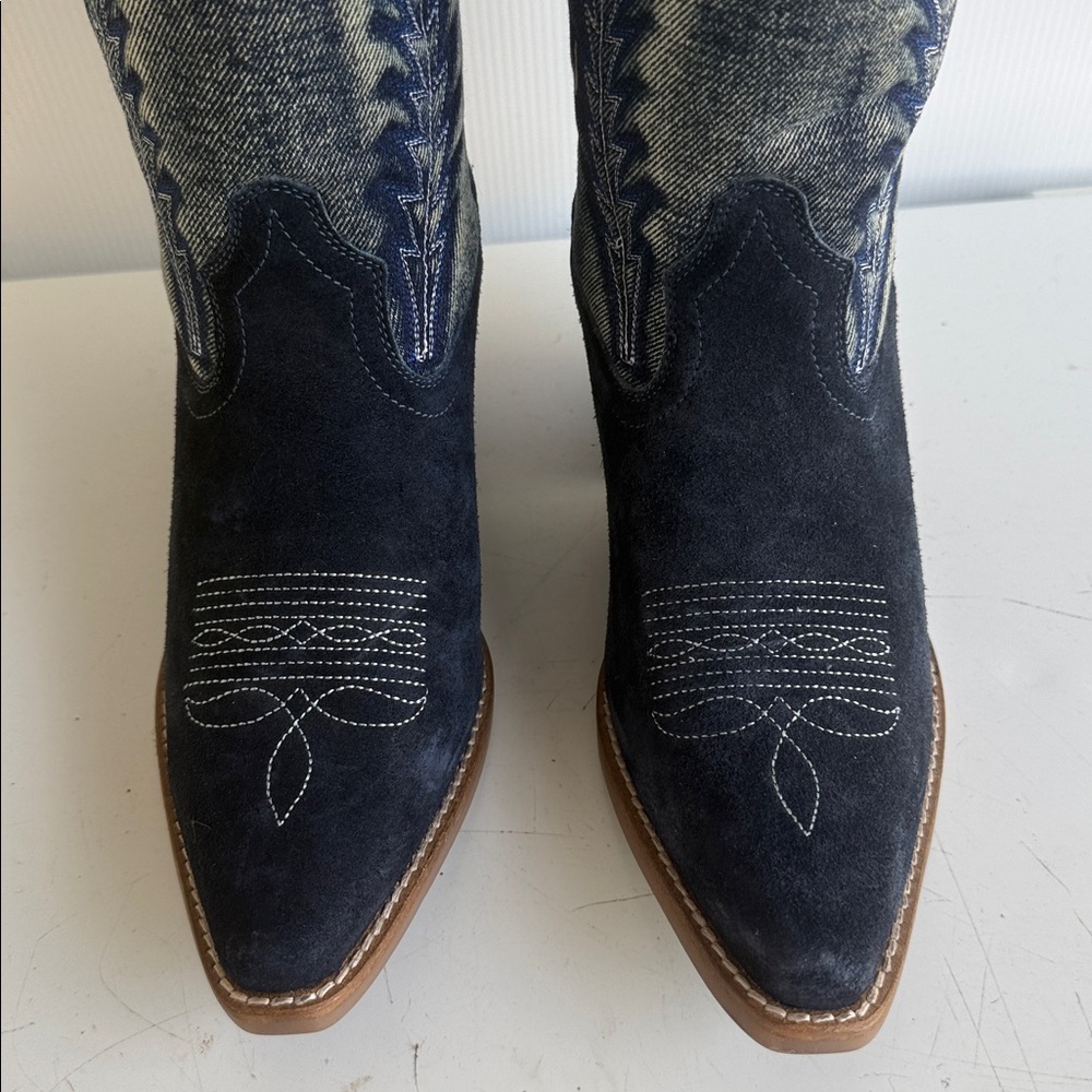 IDYLLWIND WOMEN'S SAWTELLE DENIM TALL WESTERN BOOTS SNIP TOE 8.5 MIRANDA LAMBERT - Picture 5 of 9